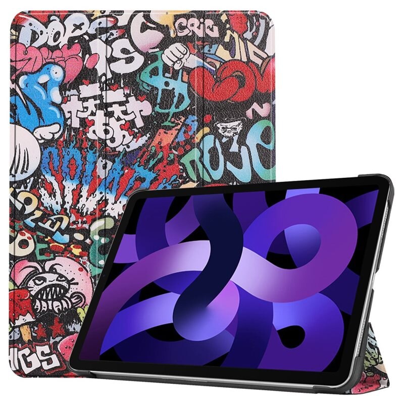 Fodral Tri-fold Apple iPad Air 11 6th Gen (2024) Graffiti - Skyddande fodral med stödfunktion