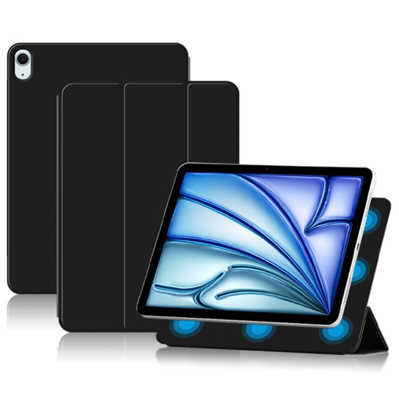 Apple iPad Air 11 6th Gen (2024) Fodral Tri-fold Magnetic svart