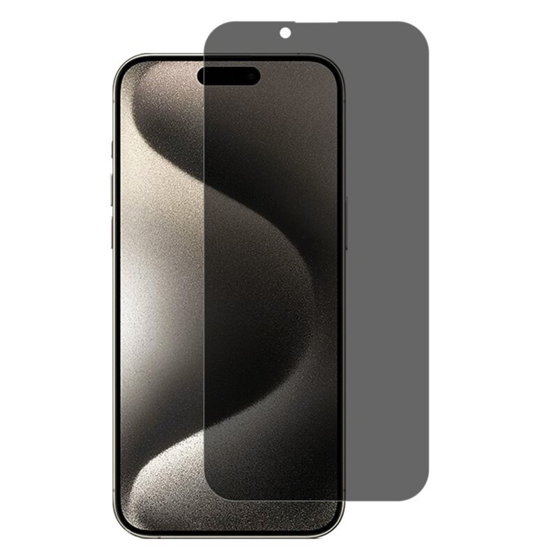Privacy Härdat Glas Skärmskydd iPhone 16 - Skärmskydd med sekretessfilter - Skydda din integritet