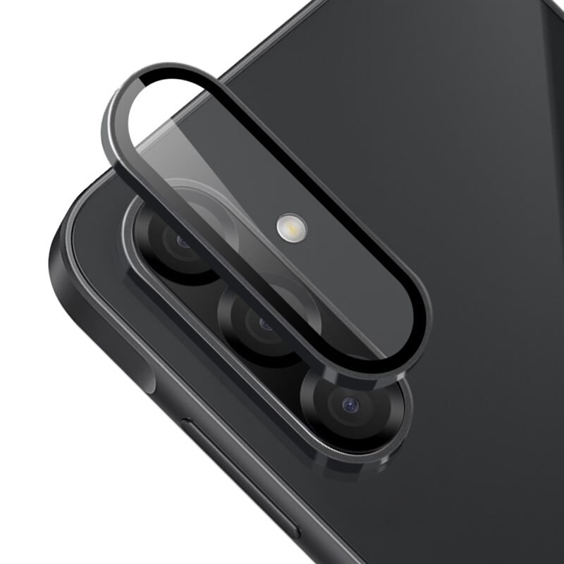 Hat Prince Linsskydd Aluminium + Härdat Glas Samsung Galaxy A26 svart - Tunna färgglada linsskydd som passar med skal