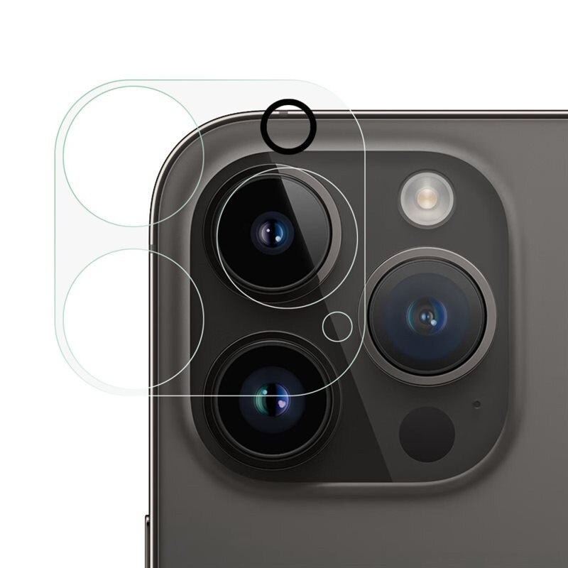 Härdat Glas Linsskydd iPhone 14 Pro - Heltäckande kameraskydd i härdat glas