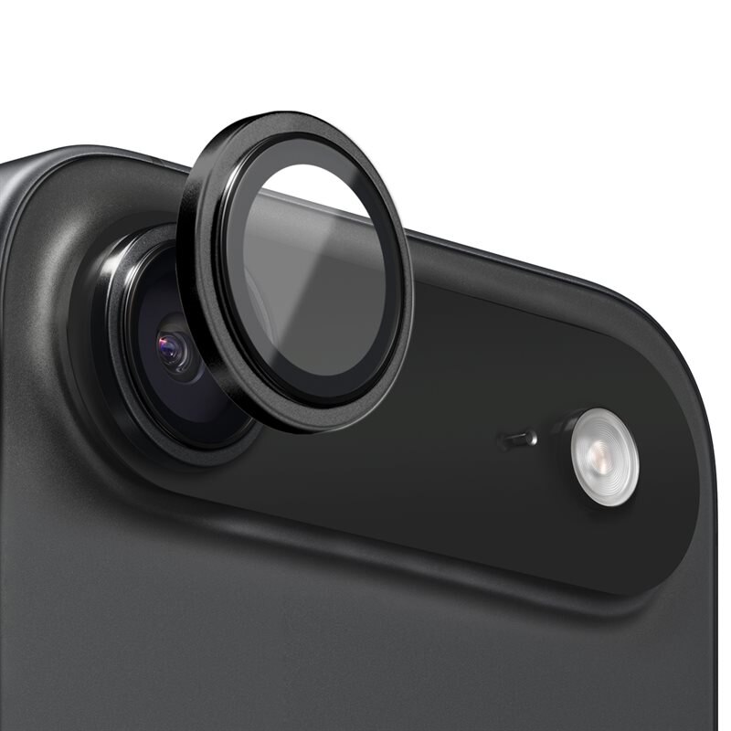 NORTHJO Linsskydd Härdat Glas Aluminium iPhone 17 Air Svart