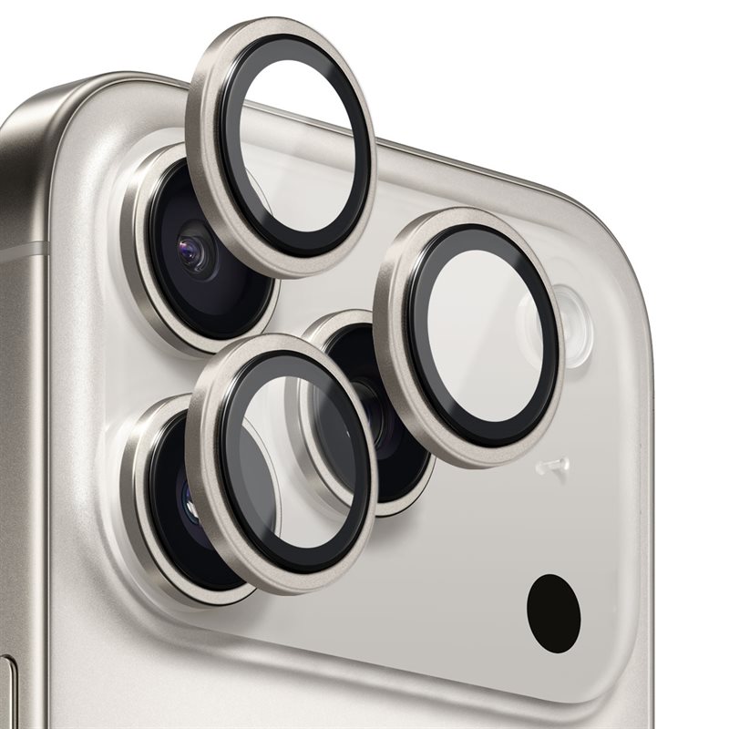 NORTHJO Linsskydd Härdat Glas Aluminium iPhone 17 Pro Max Grå