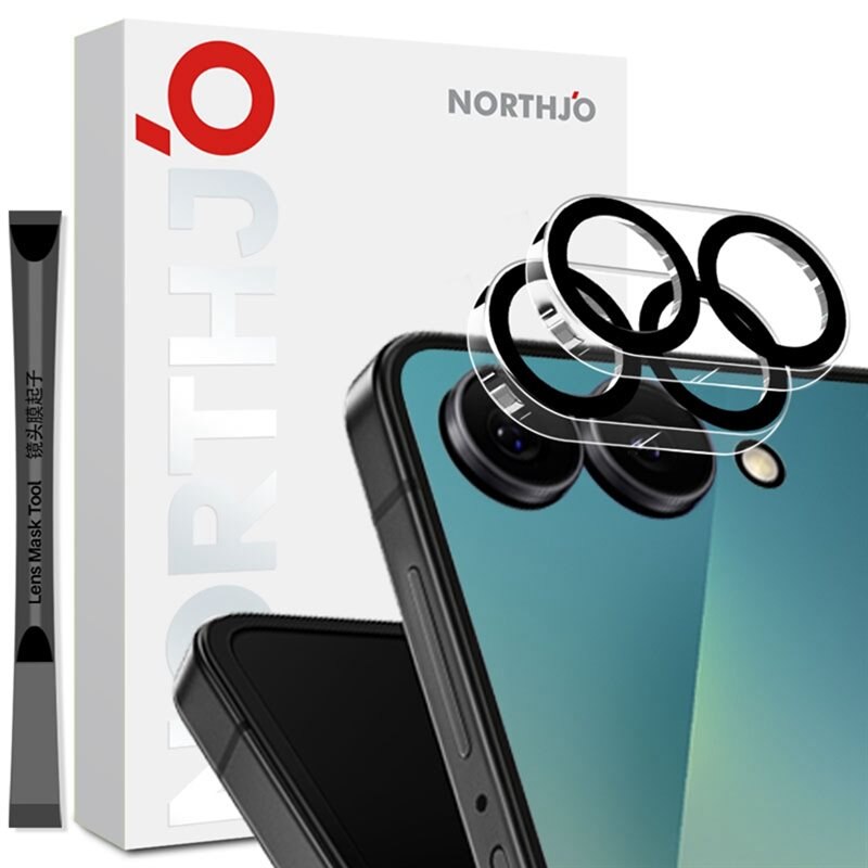 NORTHJO Kameraskydd Härdat Glas Samsung Galaxy Z Flip 7 (2-pack)