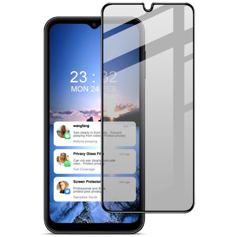Imak Heltäckande Privacy Skärmskydd Samsung Galaxy A14 - Anti-spion skärmskydd, sekretess