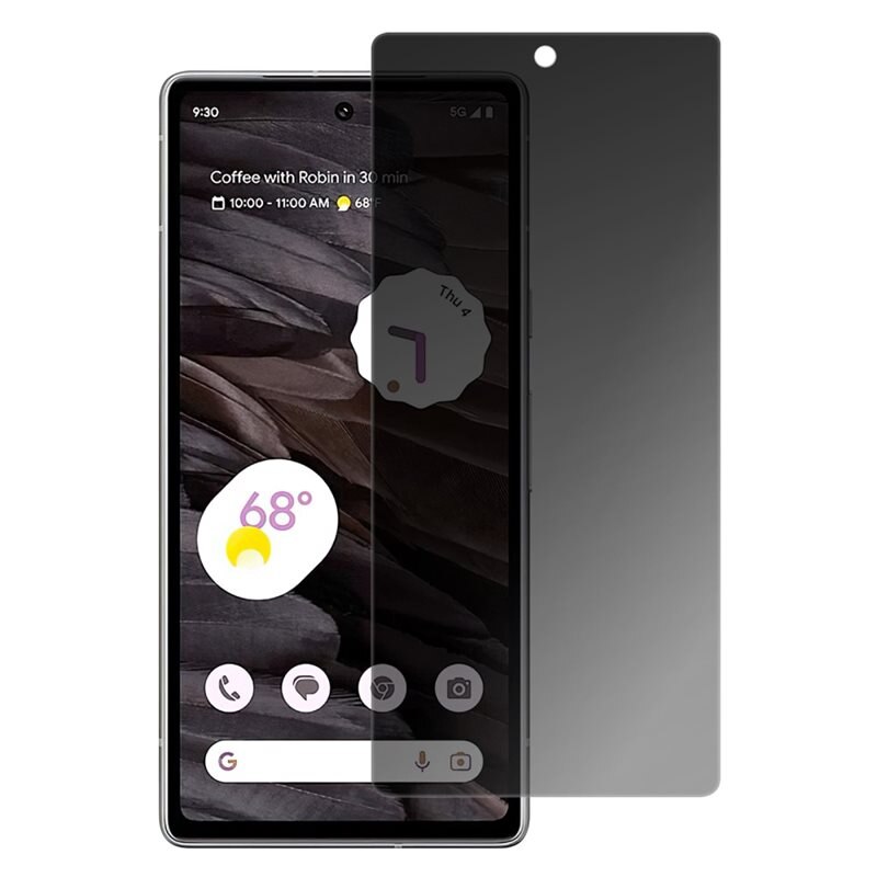 Privacy Härdat Glas Skärmskydd Google Pixel 7a - Skärmskydd med sekretessfilter - Skydda din integritet