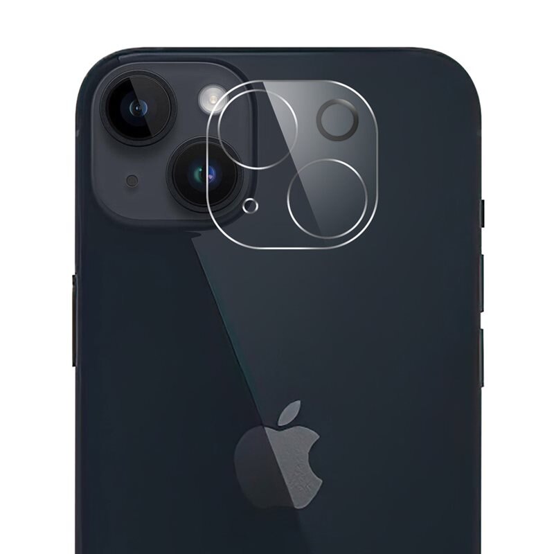 Härdat Glas Linsskydd iPhone 15 Plus - Heltäckande kameraskydd i härdat glas