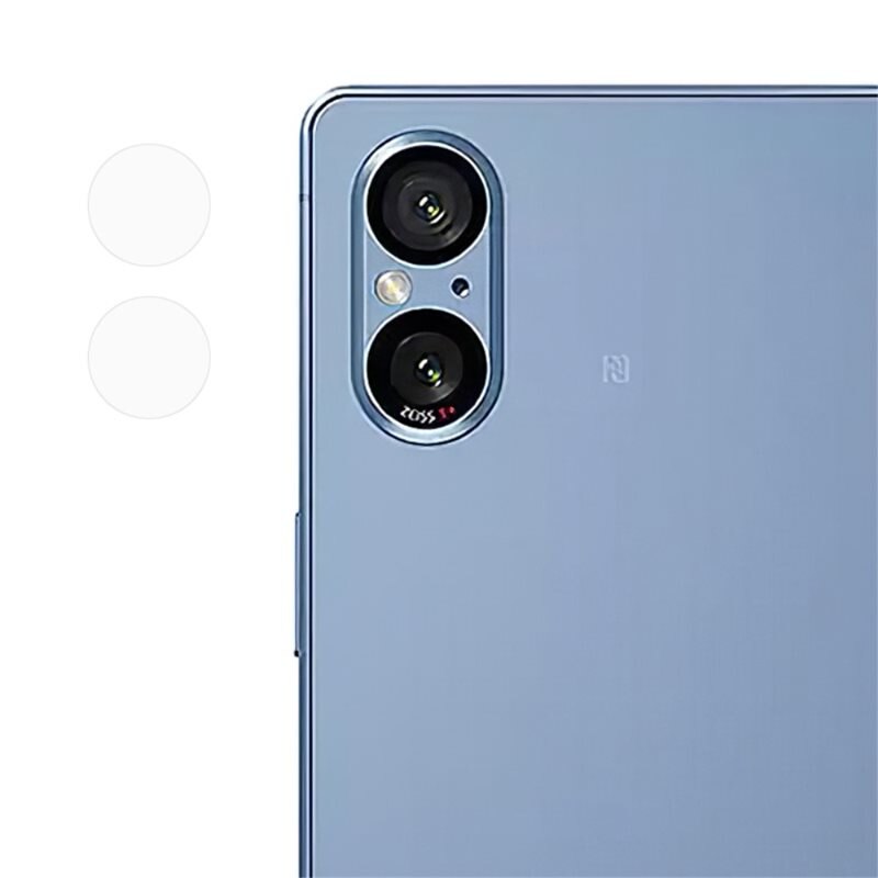 Härdat Glas Linsskydd Sony Xperia 5 V - Heltäckande kameraskydd i härdat glas