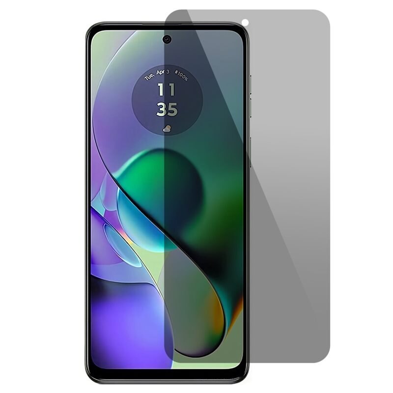 Privacy Härdat Glas Skärmskydd Motorola Moto G54 - Skärmskydd med sekretessfilter - Skydda din integritet