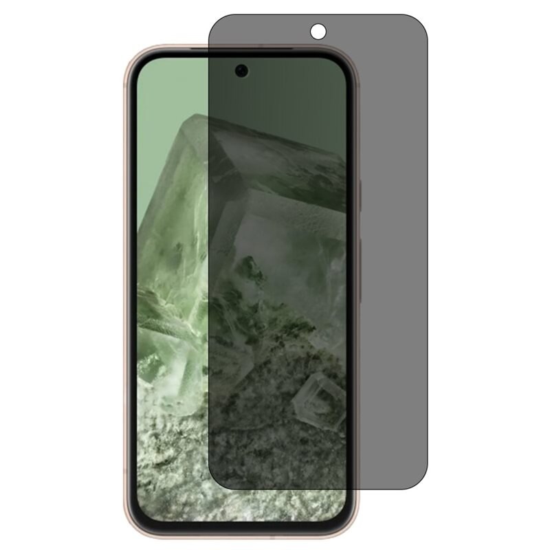 Privacy Härdat Glas Skärmskydd Google Pixel 8a - Skärmskydd med sekretessfilter - Skydda din integritet