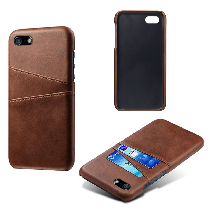 tectTech Card Slots Case iPhone 16e Brun - Mobilskal med korthållare