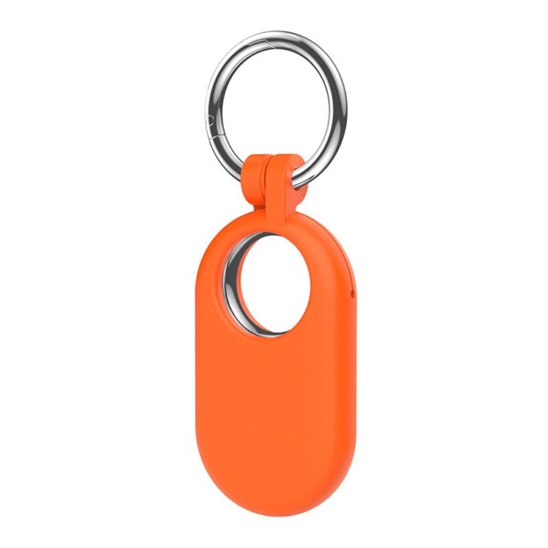 Nyckelring Silikon Samsung Galaxy SmartTag 2 orange - Skyddande skal med nyckelring