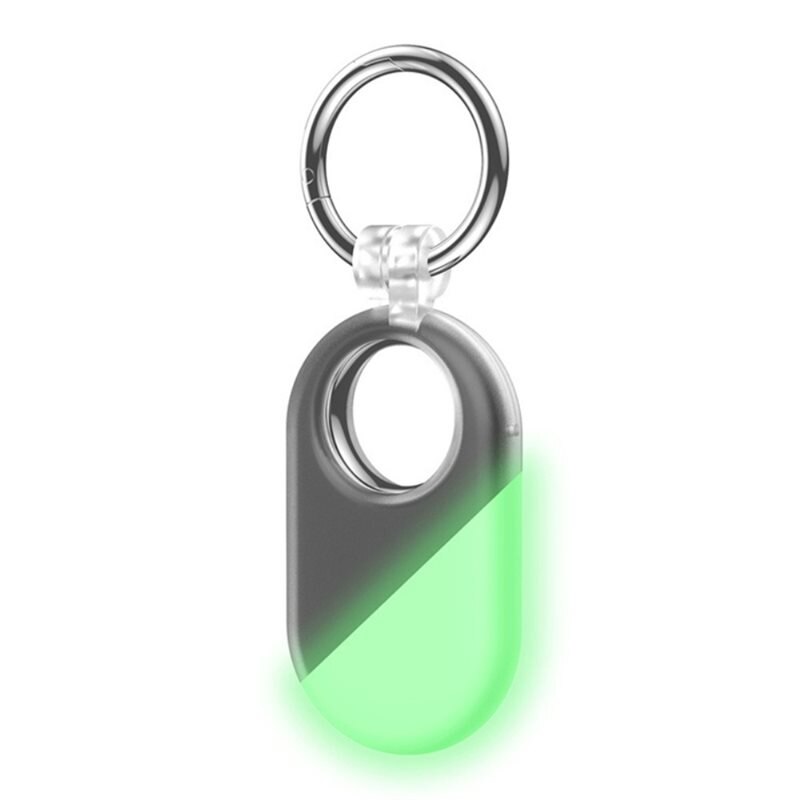 Nyckelring Silikon Samsung Galaxy SmartTag 2 självlysande transparent - Skyddande skal med nyckelring