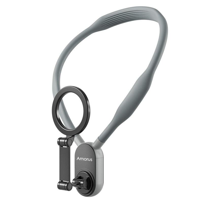 Amorus Universal MagSafe mobilhållare nackstöd grå