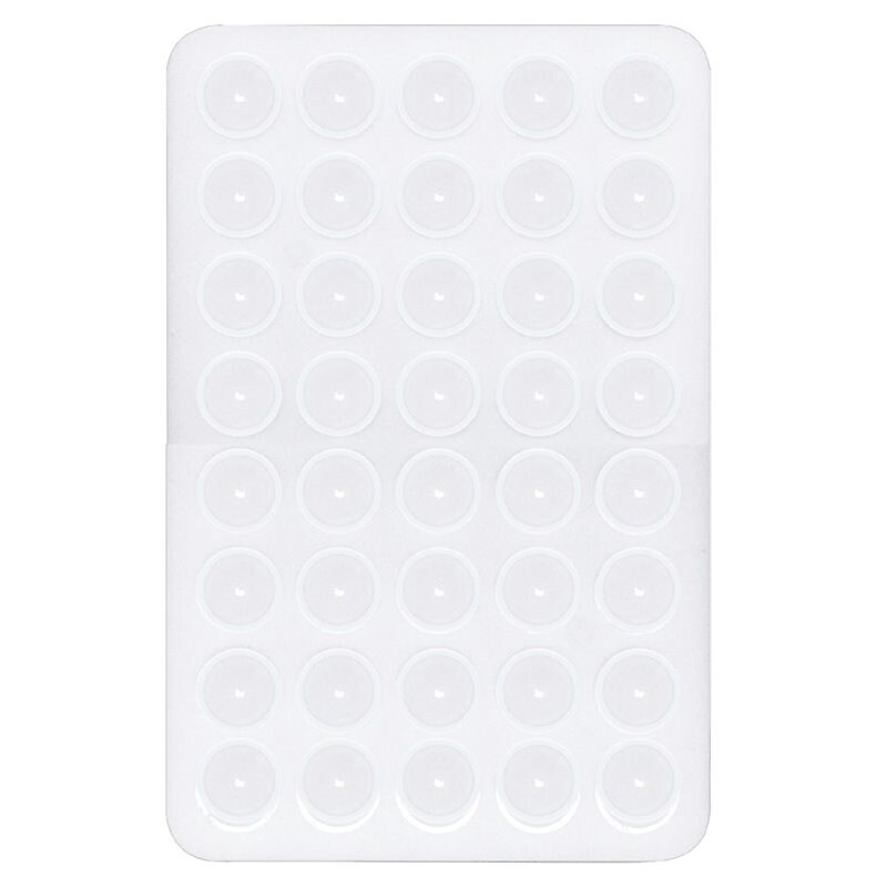 Mobilhållare med dubbelhäftande sugproppar vit