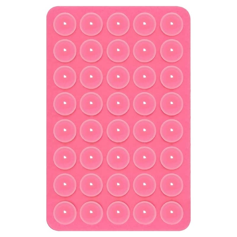 Mobilhållare med dubbelhäftande sugproppar Rosa