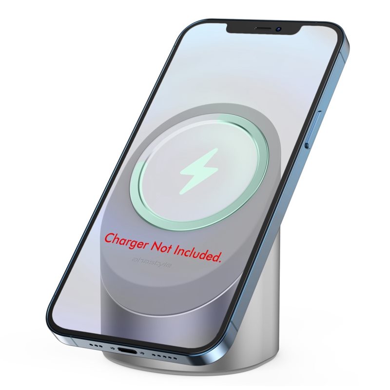 Ahastyle MagSafe Laddningsställ Aluminium silver - Praktisk hållare med MagSafe