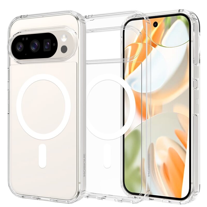 Mobique Hybridskal MagSafe Google Pixel 10 Pro Genomskinlig