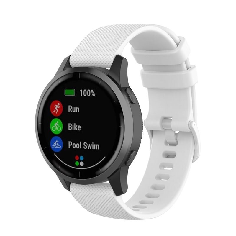 Silikonarmband Garmin Vivoactive 4 Vit - Sportigt armband perfekt för träningen