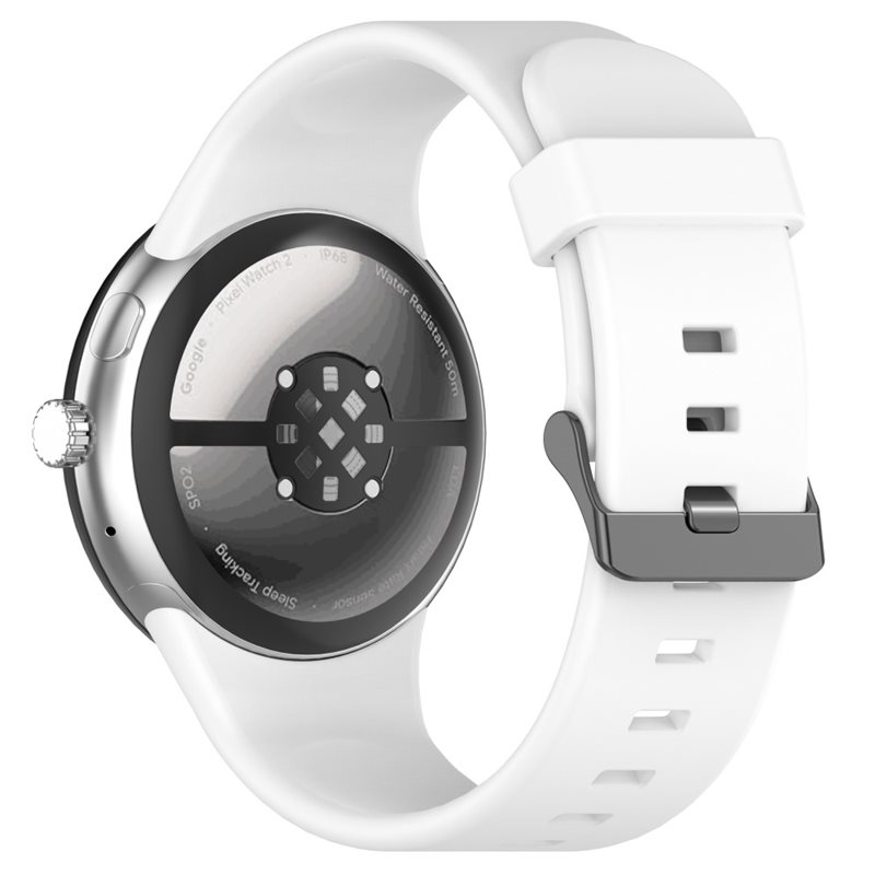 Silikonarmband Google Pixel Watch 3 45mm Vit - Sportigt armband perfekt för träningen