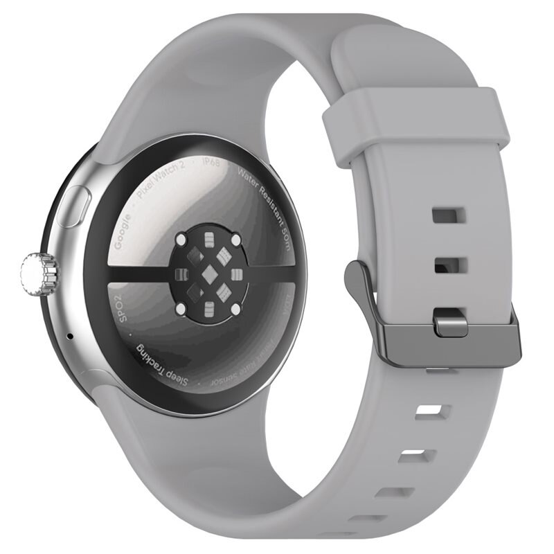 Silikonarmband Google Pixel Watch 4 45mm Grå - Sportigt armband perfekt för träningen
