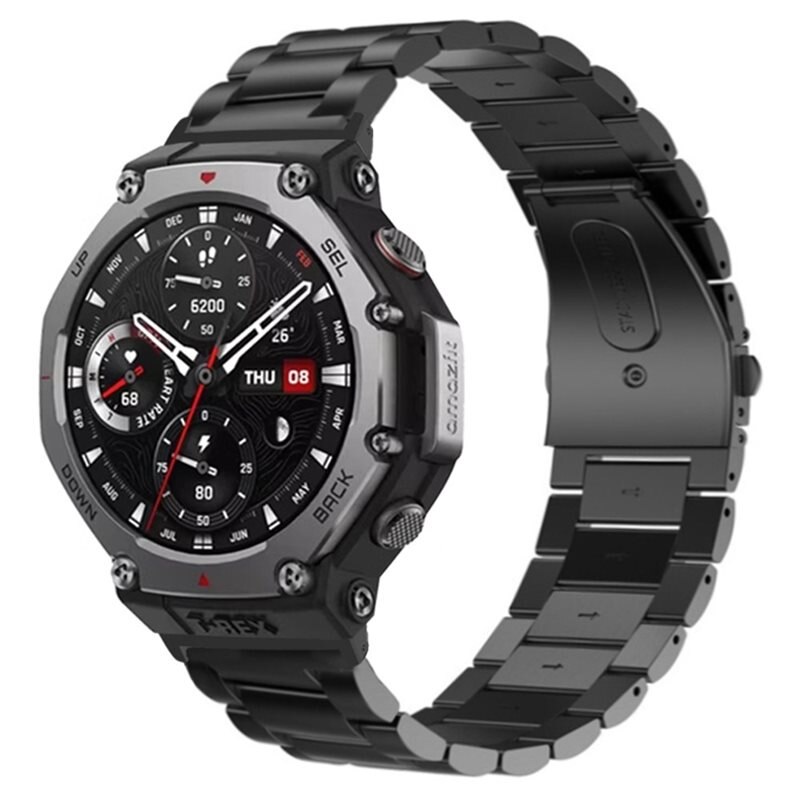 Metallarmband Amazfit T-Rex 3 Svart - Armband i lyxig och stilren design