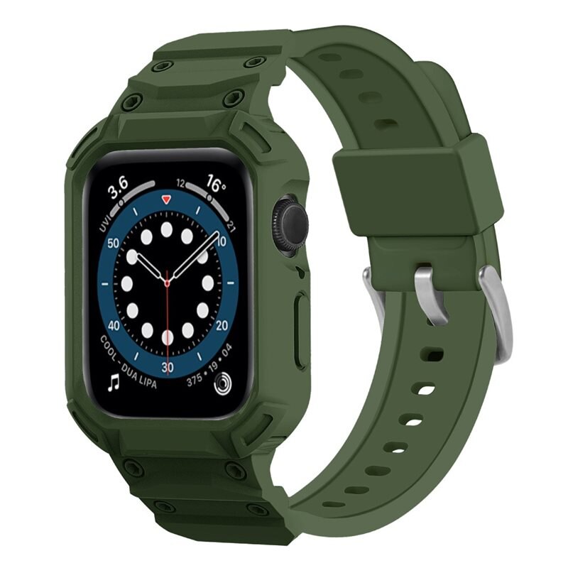 Apple Watch Series 10 46mm Adventure Skal + Armband grå - Armband med integrerat skal