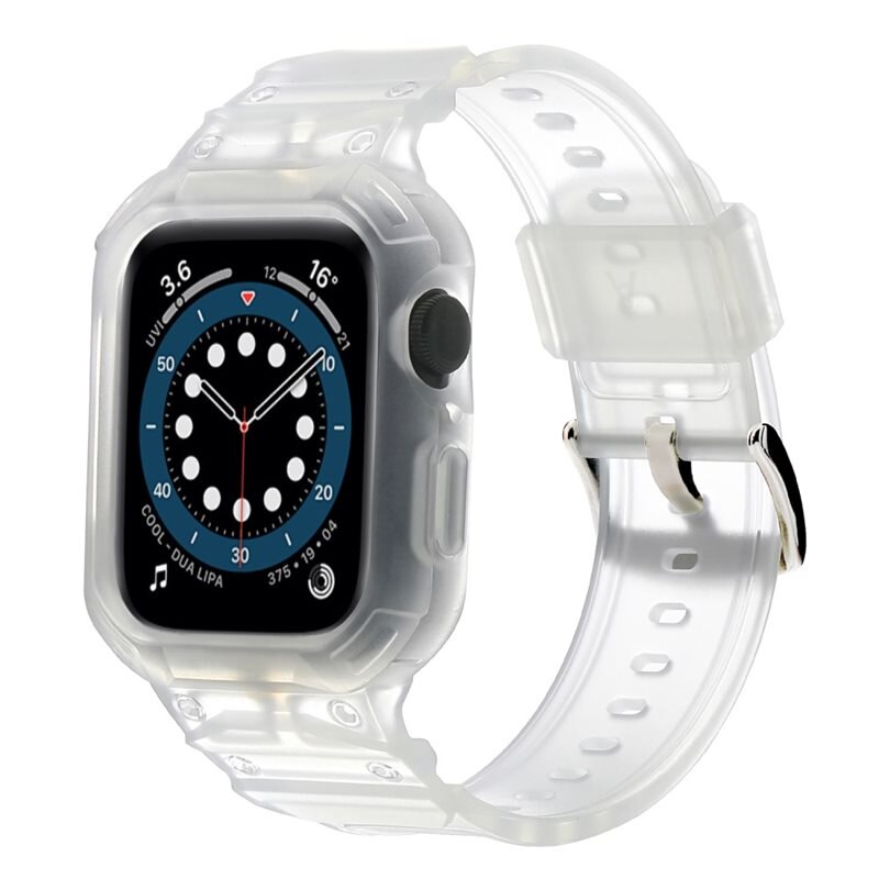 Apple Watch Series 10 42mm Adventure Skal + Armband transparent - Armband med integrerat skal