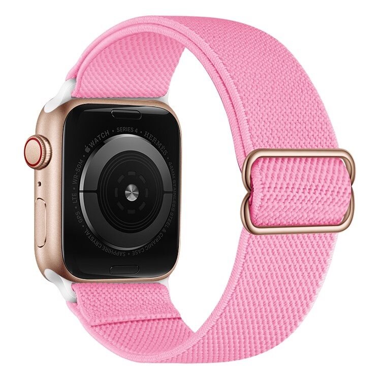 Elastiskt Nylonarmband Apple Watch Ultra 49mm 1st Gen Rosa - Armband i skön och ventilerande nylon