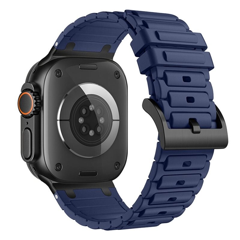 Tough Silicone Strap Apple Watch Ultra 49mm 1st Gen Mörkblå