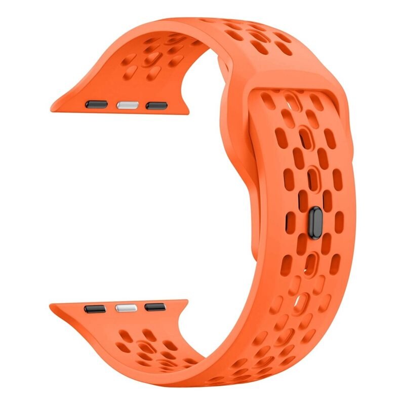 Silikonarmband Sport Apple Watch Series 10 46mm Orange - Perfekt armband för träningen
