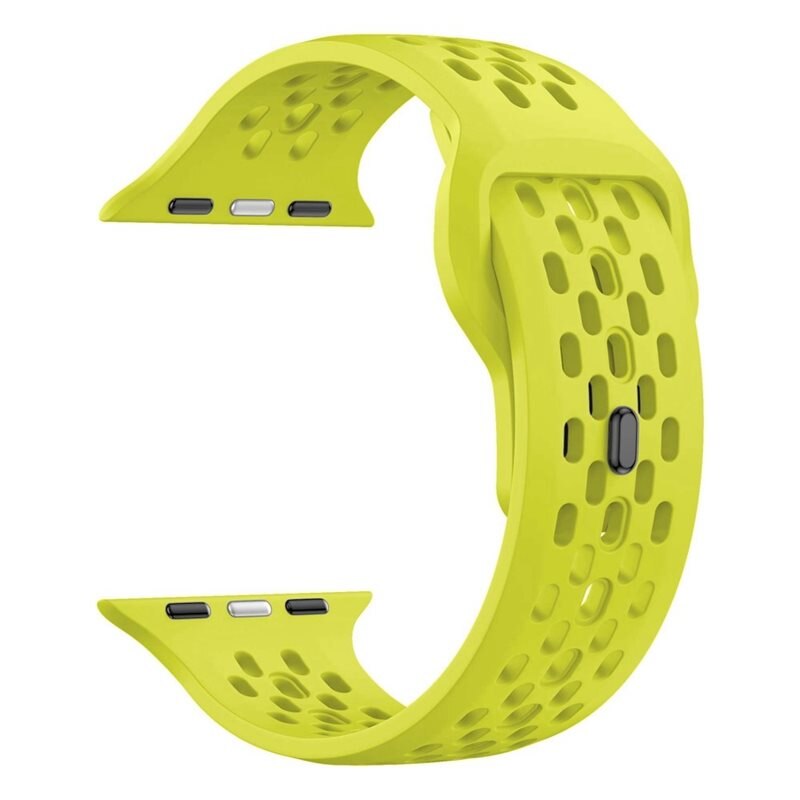 Silikonarmband Sport Apple Watch Ultra 49mm 1st Gen Neongul - Perfekt armband för träningen