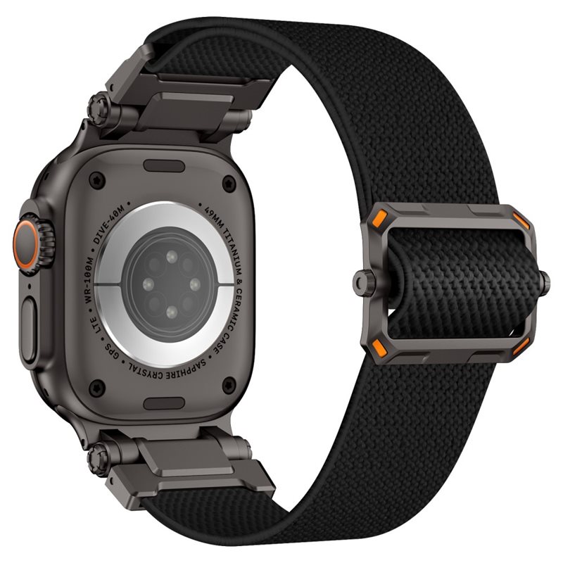 Endure Flex Nylon Strap Apple Watch Series 7 45mm Svart