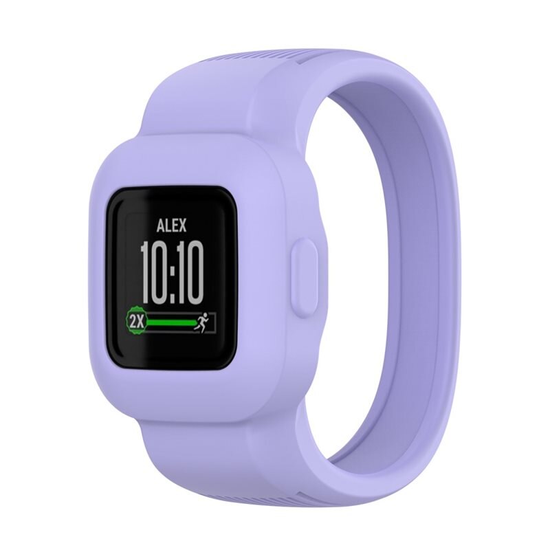 Silikonarmband Garmin Vivofit Jr. 3 lila - Sportigt armband perfekt för träningen