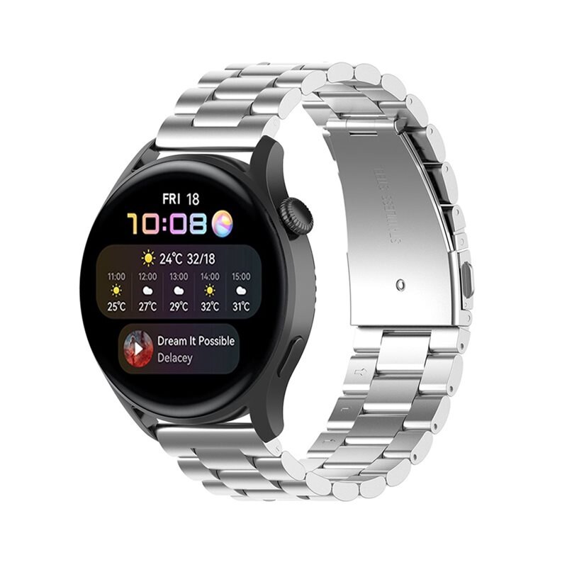Metallarmband Huawei Watch 3/Watch 3 Pro Silver - Armband i lyxig och stilren design