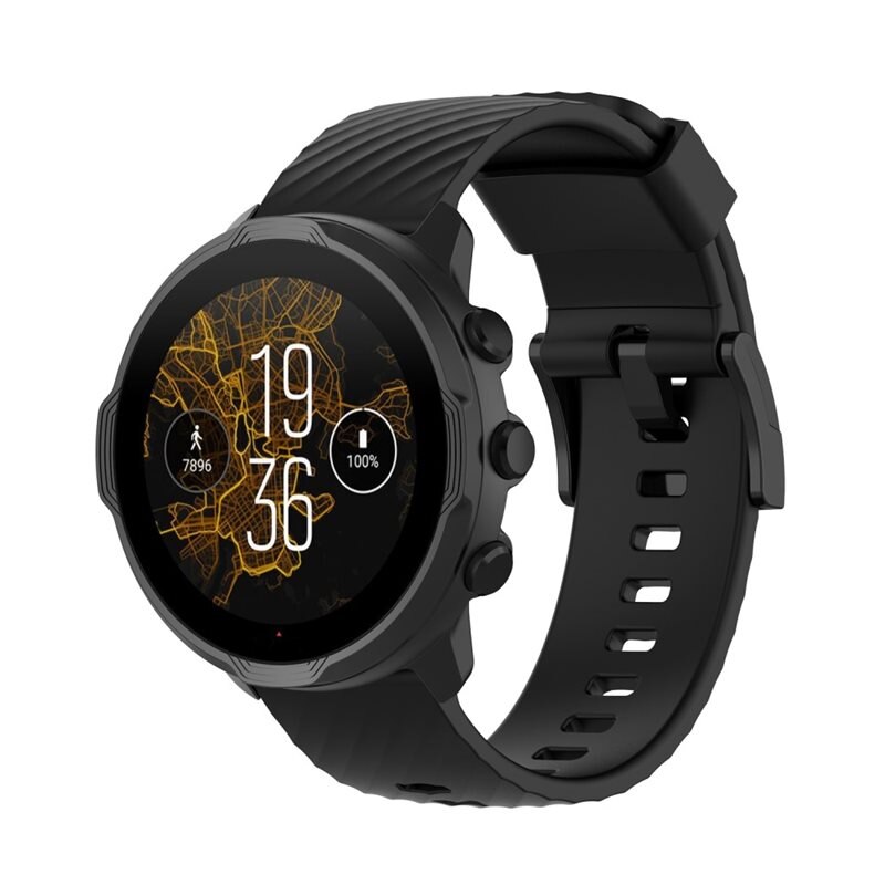 Silikonarmband Mobvoi Ticwatch Pro 5 Svart - Sportigt armband perfekt för träningen