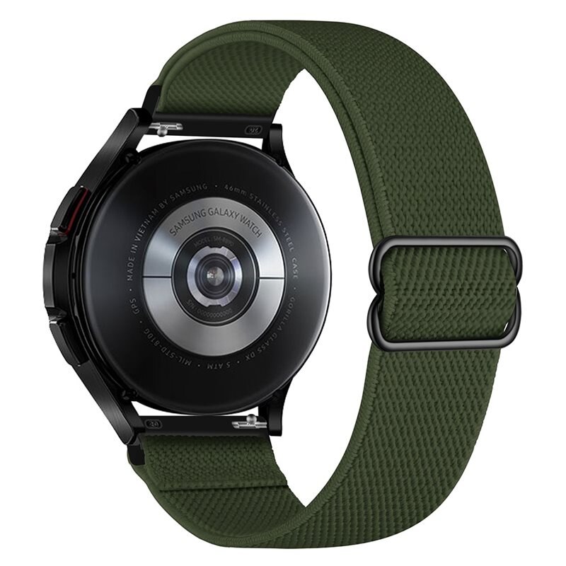 Elastiskt Nylonarmband Garmin Forerunner 165 Grön - Armband i skön och ventilerande nylon
