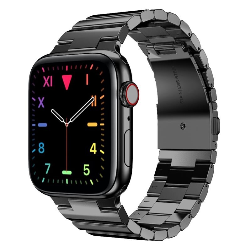 Länkarmband Apple Watch SE 44mm svart - Snyggt metallarmband