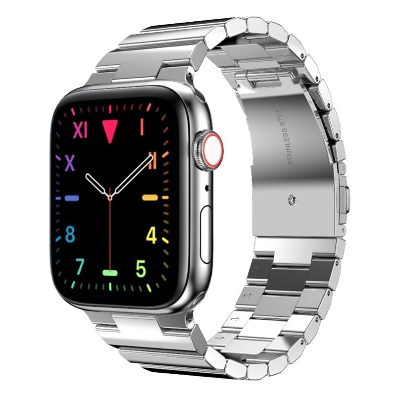 Länkarmband Apple Watch 44mm silver - Snyggt metallarmband