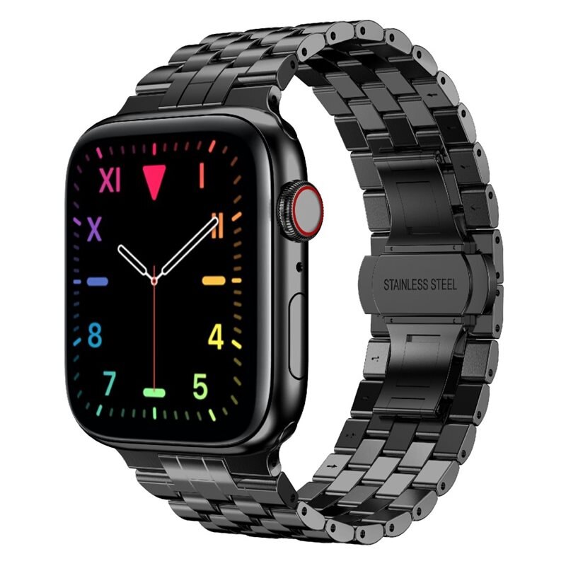 Business Metallarmband Apple Watch 41mm Series 9 svart - Stilrent och lyxigt armband
