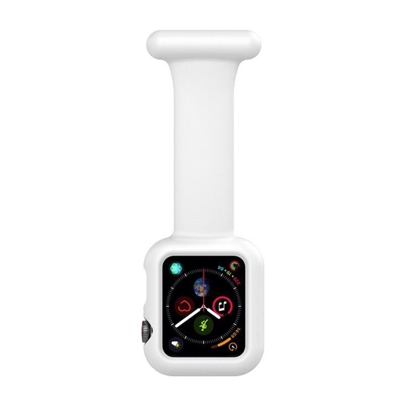 Apple Watch 45mm Series 9 skal sjuksköterskeklocka vit - Alternativ till armband