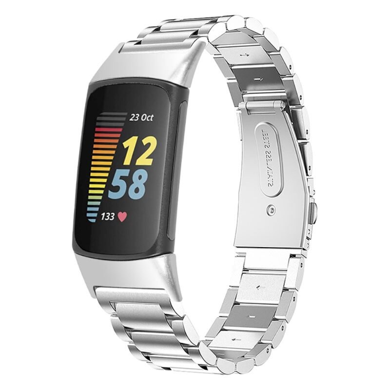 Metallarmband Fitbit Charge 5 Silver - Armband i lyxig och stilren design