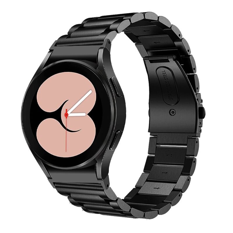 Full Fit Metallarmband Samsung Galaxy Watch 4 Classic 46mm svart - Lyxigt och stilrent armband