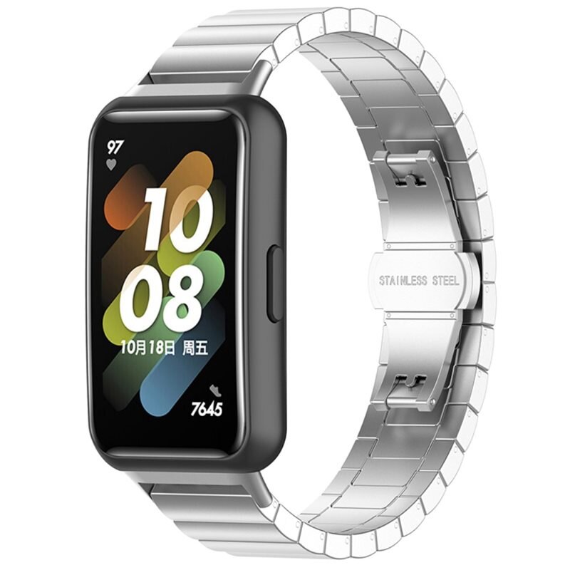 Länkarmband Huawei Band 7 silver - Snyggt metallarmband
