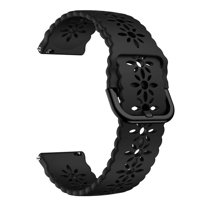 Blossom silikonarmband Universal 20mm svart - Snyggt armband