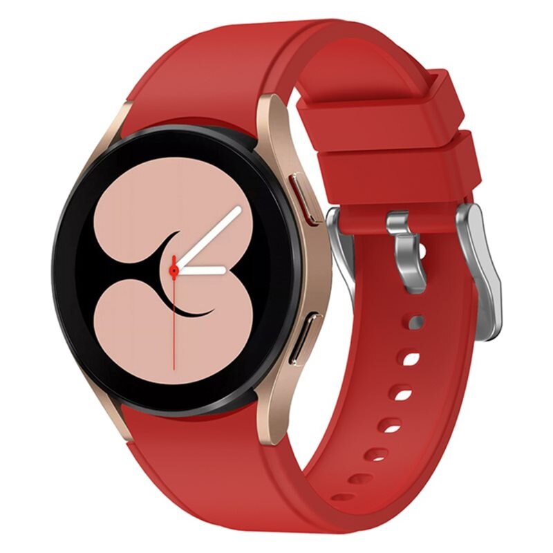 Full Fit Silikonarmband Samsung Galaxy Watch 4 Classic 46mm röd - Sportigt armband - Perfekt till träning