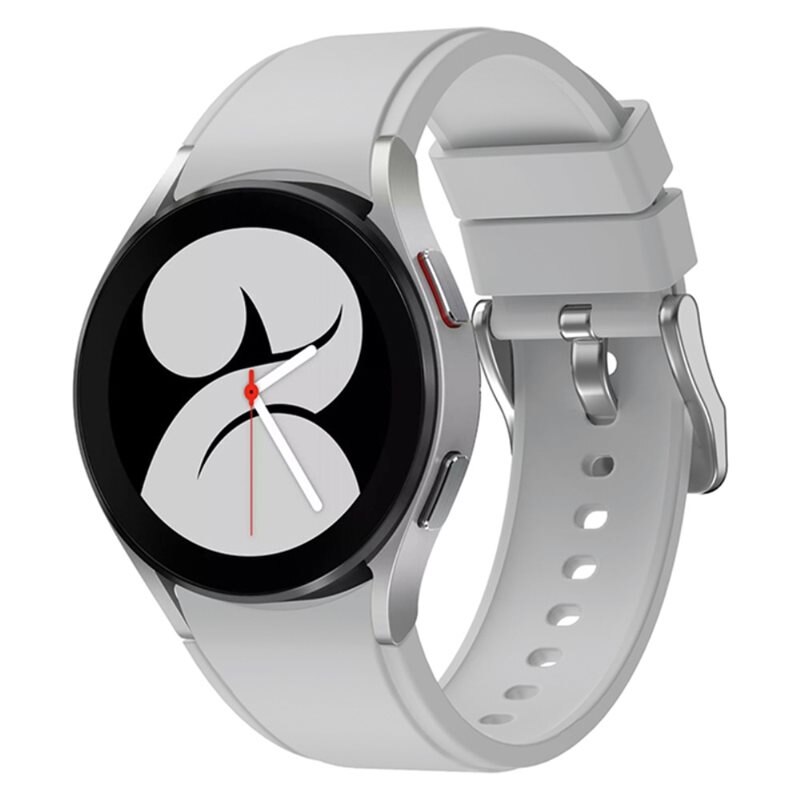 Full Fit Silikonarmband Samsung Galaxy Watch 6 40mm grå - Sportigt armband - Perfekt till träning