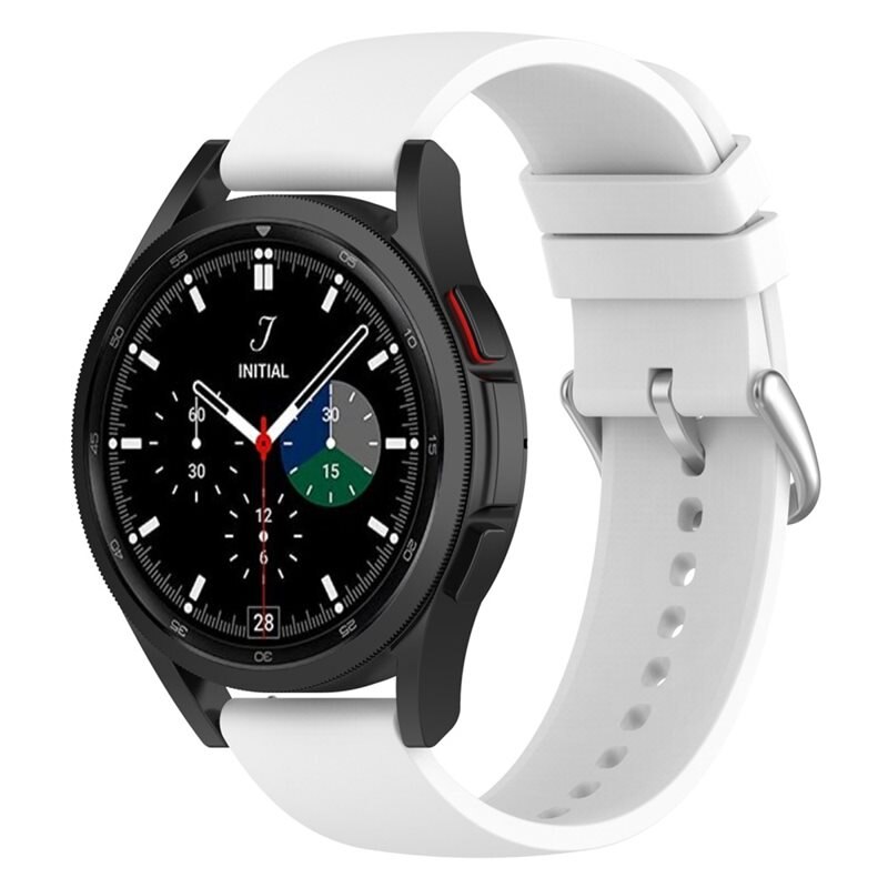 Silikonarmband Samsung Galaxy Watch 5 40mm Vit - Sportigt armband perfekt för träningen