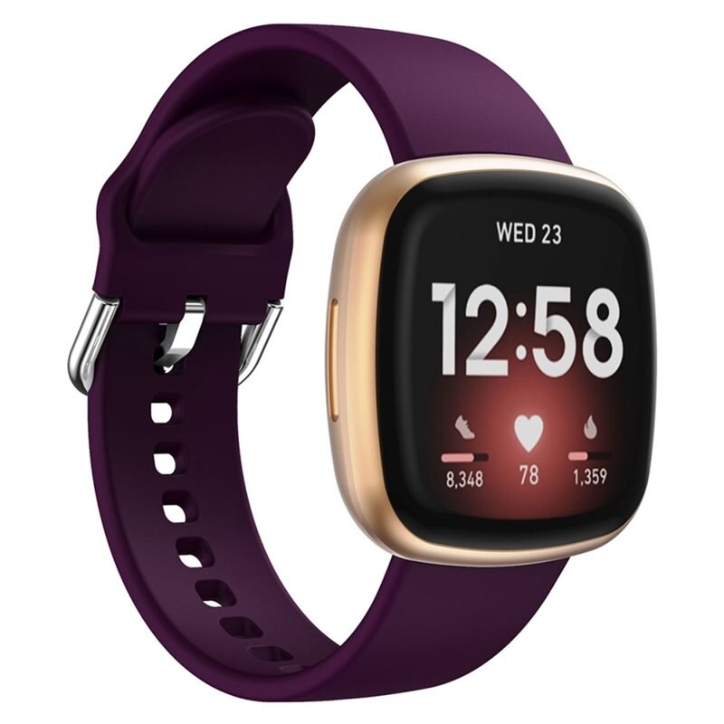 Silikonarmband Fitbit Sense 2 Lila - Sportigt armband perfekt för träningen