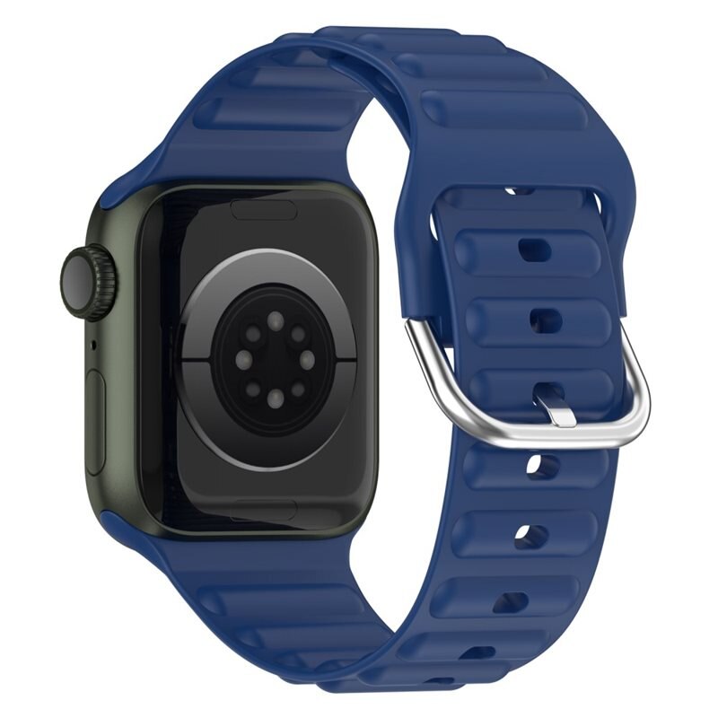 Resistant Silikonarmband Apple Watch Ultra 49mm mörkblå - Sportigt armband i fin färg